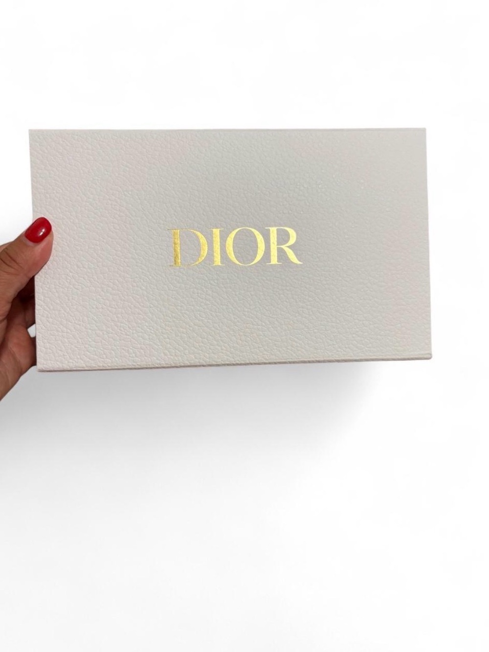 Dior White Paper Gift Box with Gold Logo